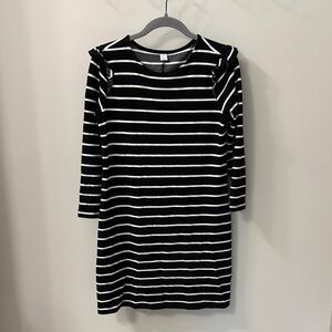 Old Navy Black and White Striped Dress